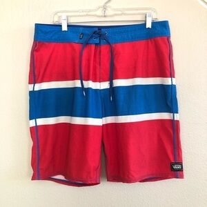 Vans Men's Off The Wall Stretch Ghost Trees Colorblock Board Shorts Size 34